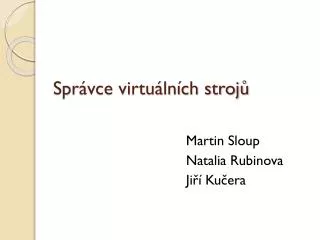 spr vce virtu ln ch stroj
