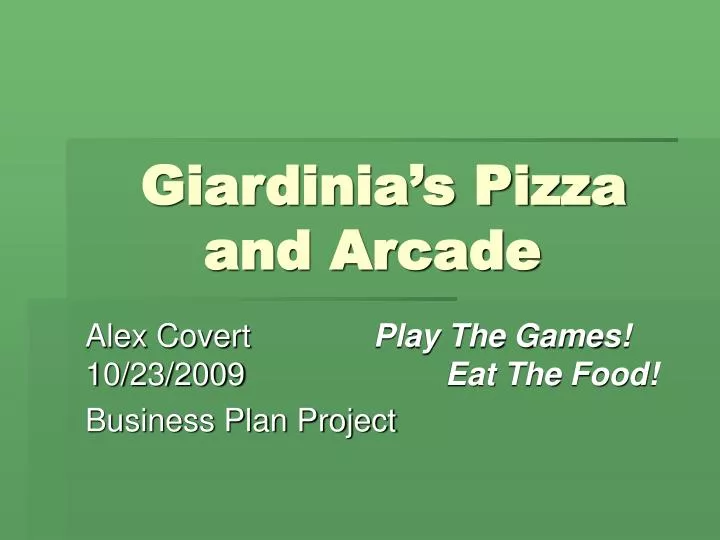 giardinia s pizza and arcade