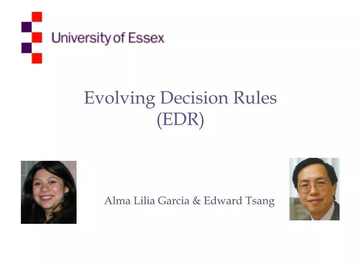 evolving decision rules edr