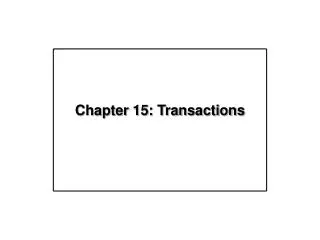 chapter 15 transactions
