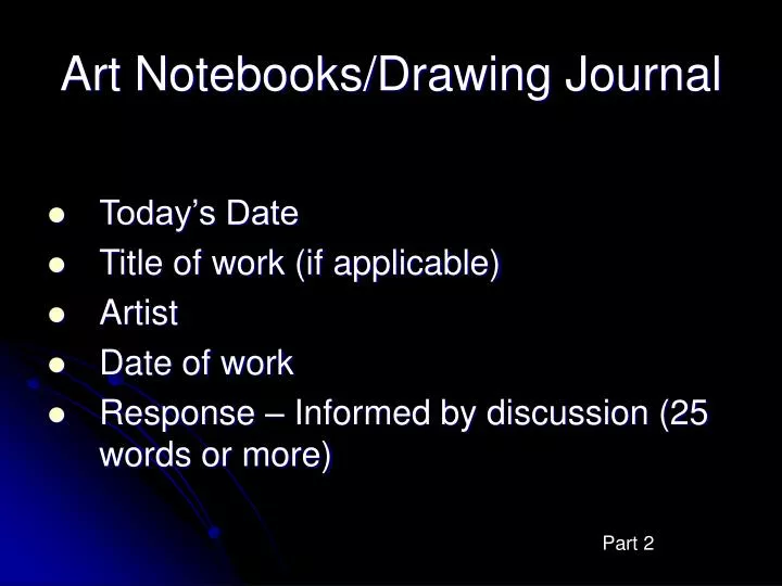 art notebooks drawing journal