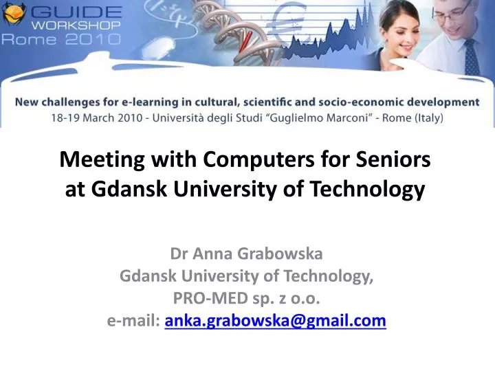 meeting with computers for seniors at gdansk university of technology