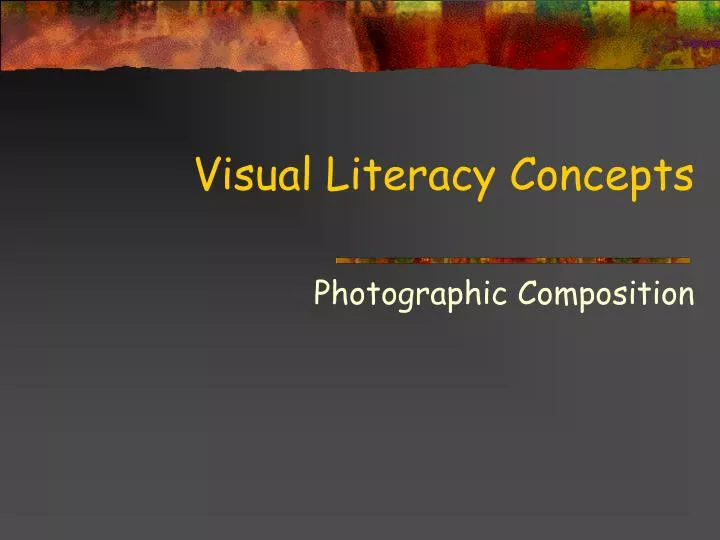 visual literacy concepts