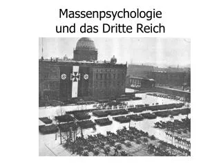 massenpsychologie und das dritte reich
