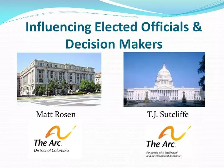 influencing elected officials decision makers