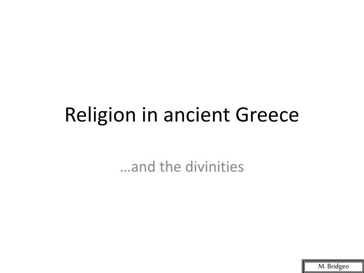 religion in ancient greece