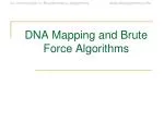 DNA Mapping and Brute Force Algorithms - slide 1