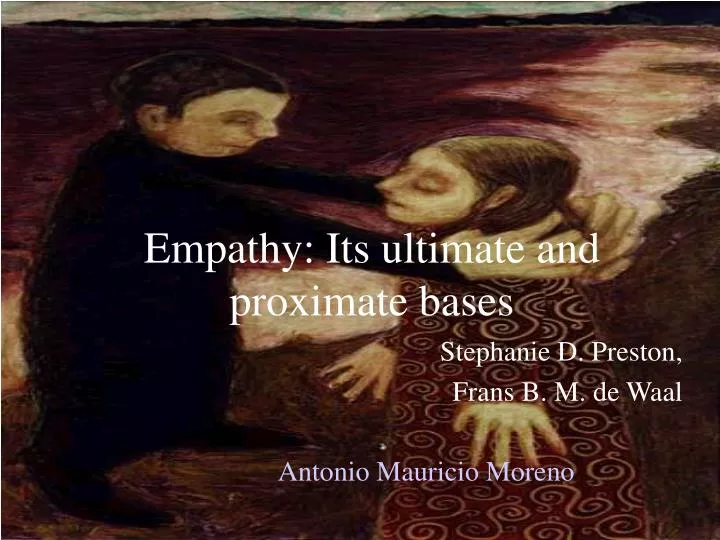 empathy its ultimate and proximate bases