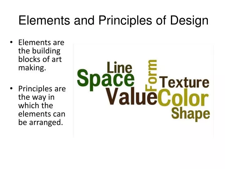 elements and principles of design