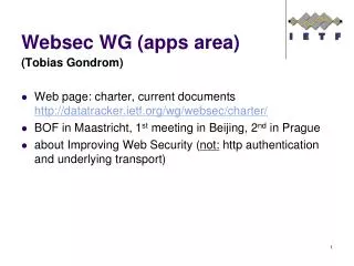 Websec WG (apps area)