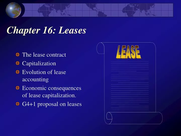 chapter 16 leases