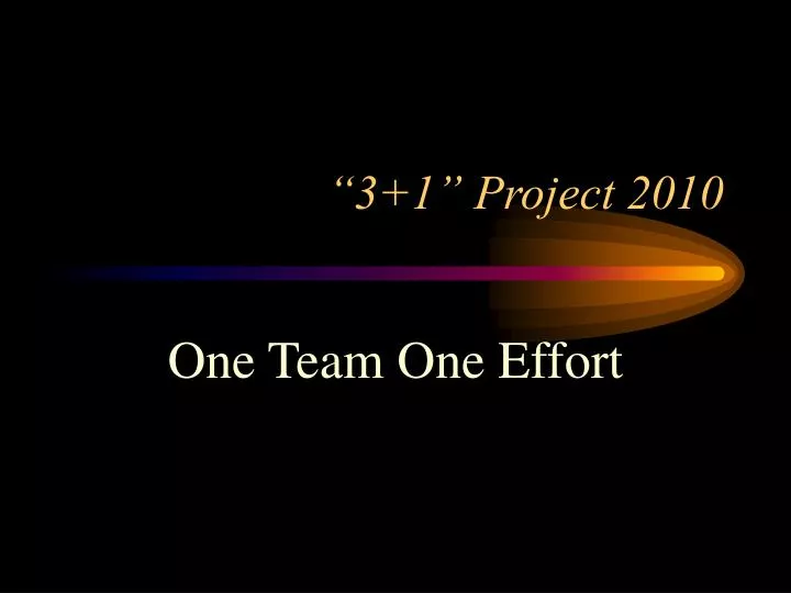 3 1 project 2010