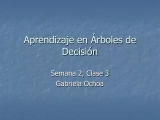 aprendizaje en rboles de decisi n