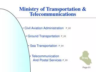 Ministry of Transportation &amp; Telecommunications