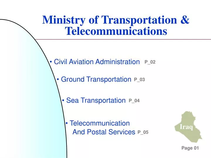 ministry of transportation telecommunications
