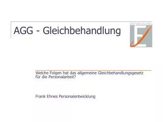 AGG - Gleichbehandlung