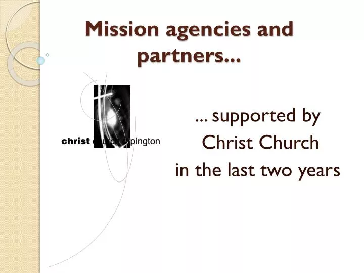 mission agencies and partners