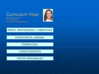 curriculum vitae bel n mar n p rez tfn 653072580 e mail belenmarinp@yahoo es