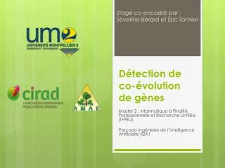 d tection de co volution de g nes