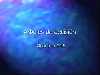 arboles de decisi n