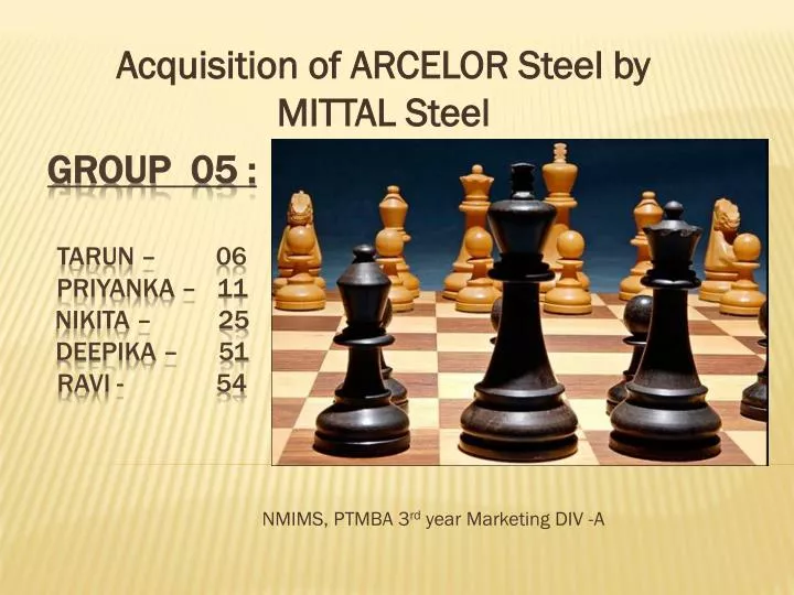 acquisition of arcelor steel by mittal steel