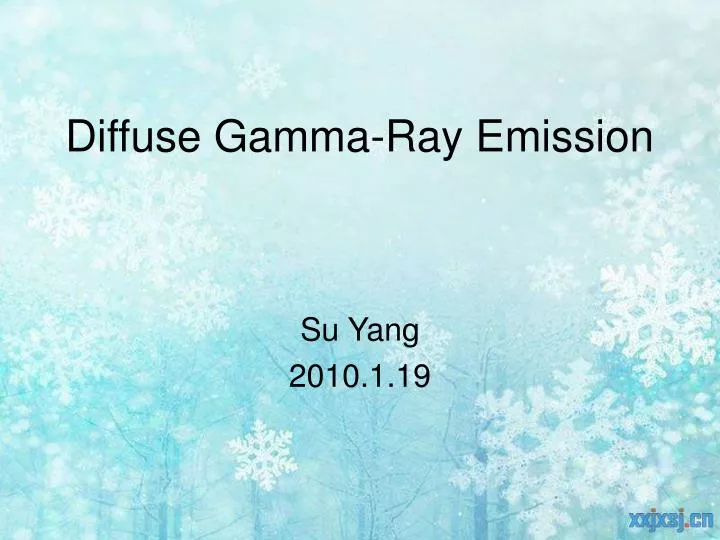 diffuse gamma ray emission