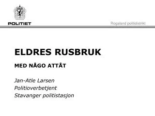eldres rusbruk