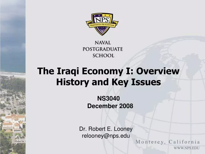 the iraqi economy i overview history and key issues