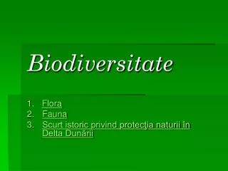 biodiversitate