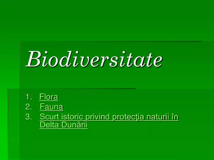 biodiversitate