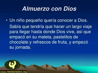 almuerzo con dios