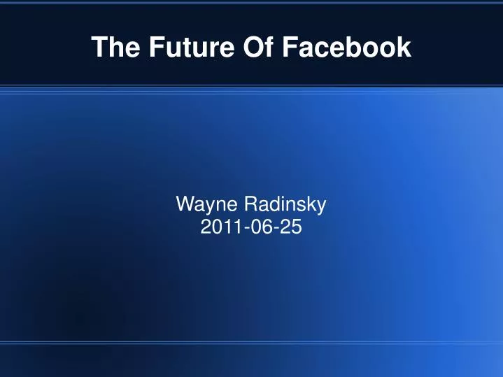 the future of facebook