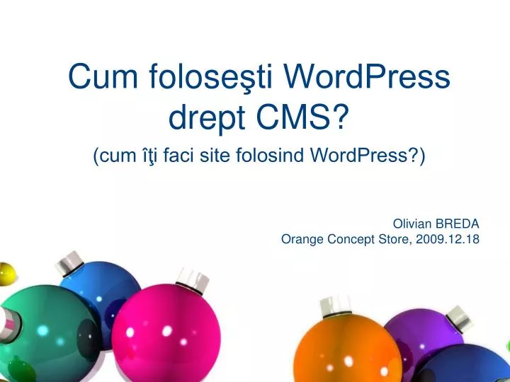 cum folose ti wordpress drept cms