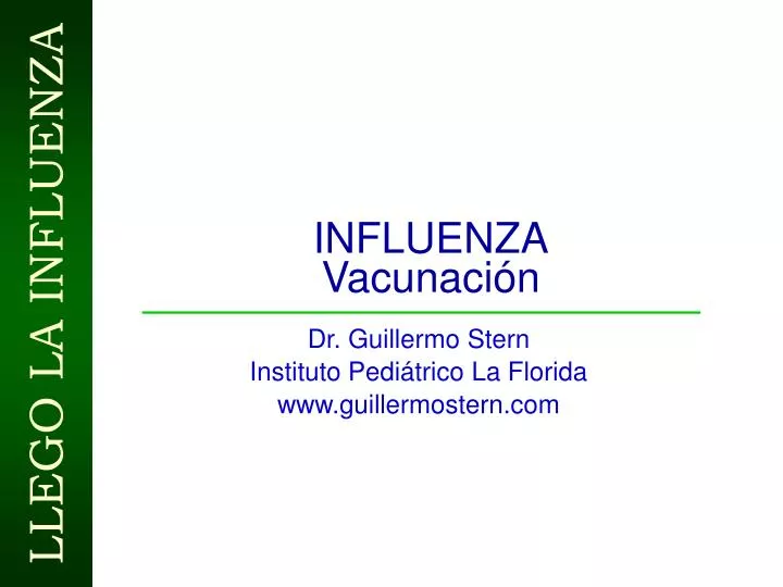 influenza vacunaci n