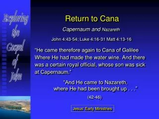 Return to Cana