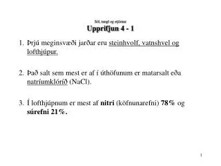 s l tungl og stj rnur upprifjun 4 1