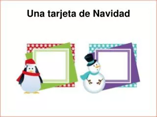 una tarjeta de navidad