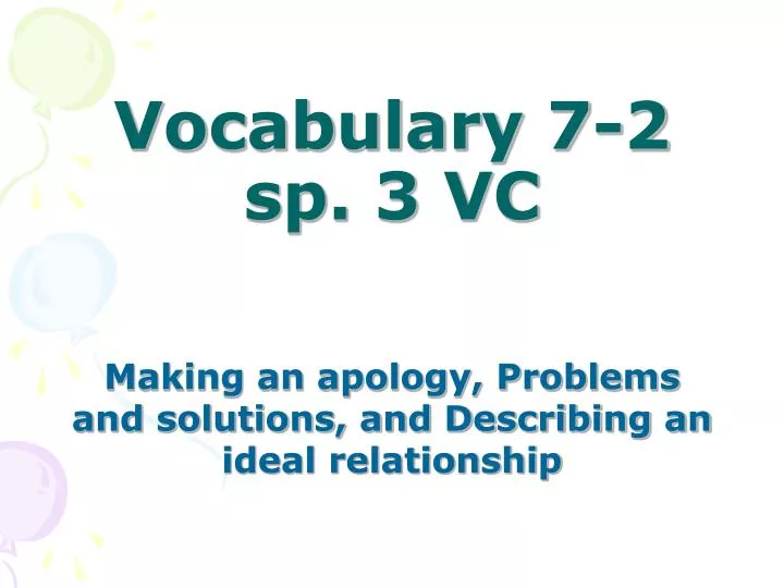 vocabulary 7 2 sp 3 vc