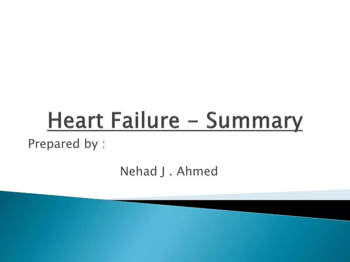 heart failure summary