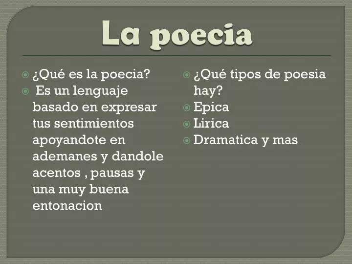 PPT - La poecia PowerPoint Presentation, free download - ID:5399207