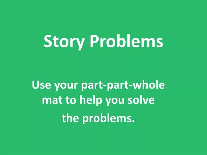 story problems