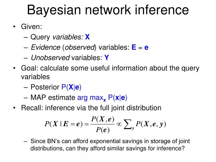 bayesian network inference