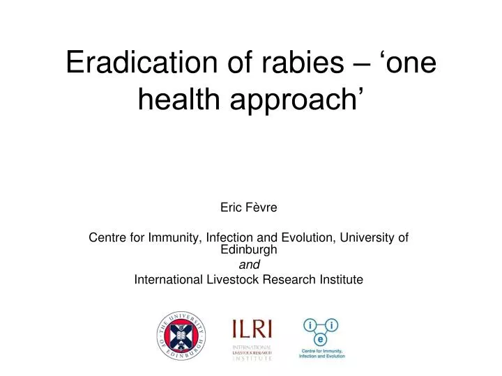 eradication of rabies one health approach