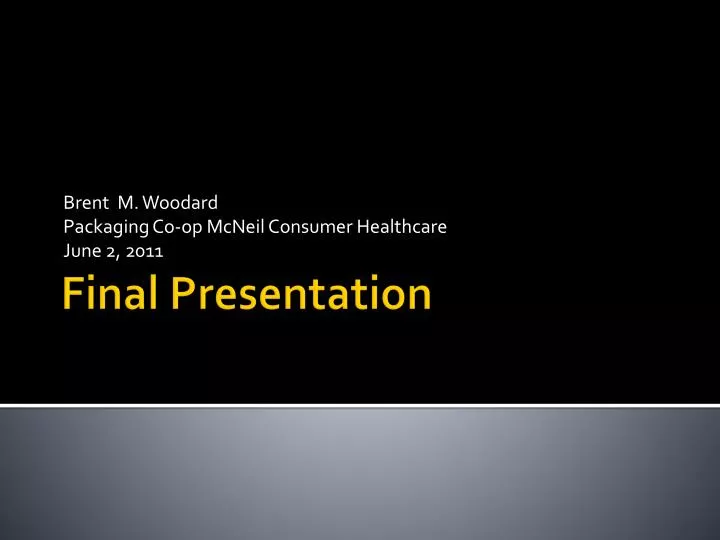 brent m woodard packaging co op mcneil consumer healthcare june 2 2011