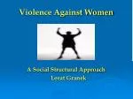 Violence Against Women - slide 1