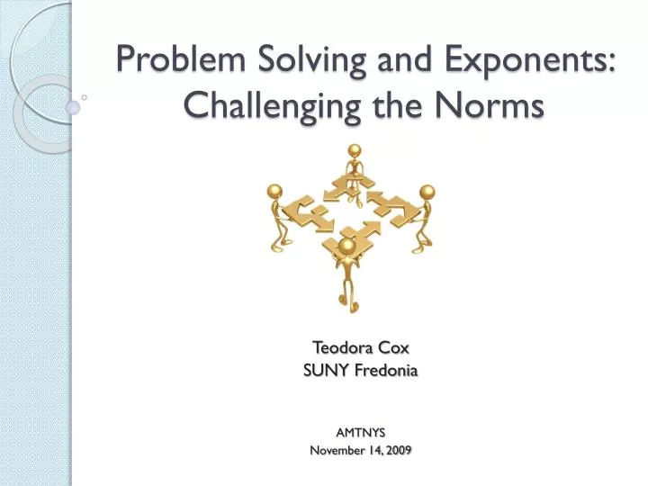 problem solving and exponents challenging the norms