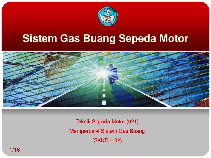sistem gas buang sepeda motor