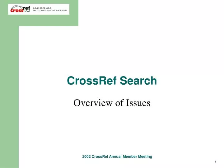 crossref search