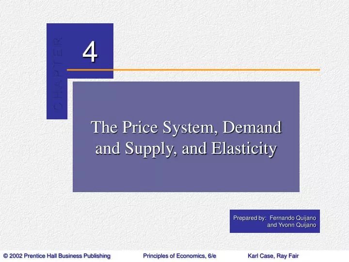 the price system demand and supply and elasticity