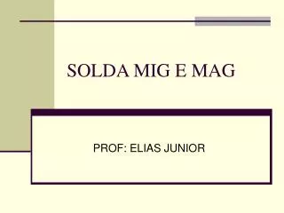 solda mig e mag